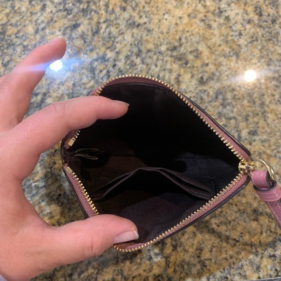 Coach Pink leather wristlet - Picture 5 of 10